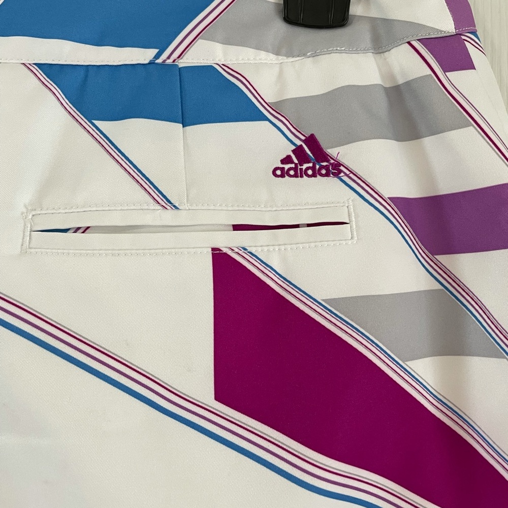 Adidas Cimacool Golf Skort Geometric Design Size 2 - Picture 9 of 9